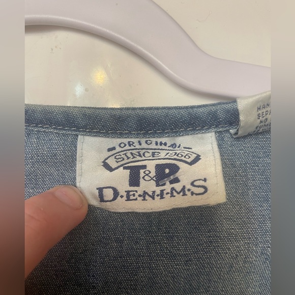 Vintage embroidered denim dress - Picture 3 of 5